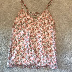 Pastel floral tank top. Worn once!